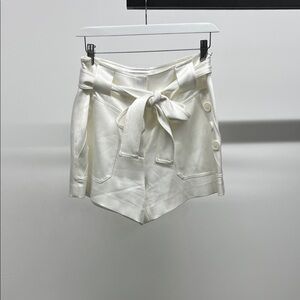 10 Crosby Derek Lam White Tie Waist Shorts